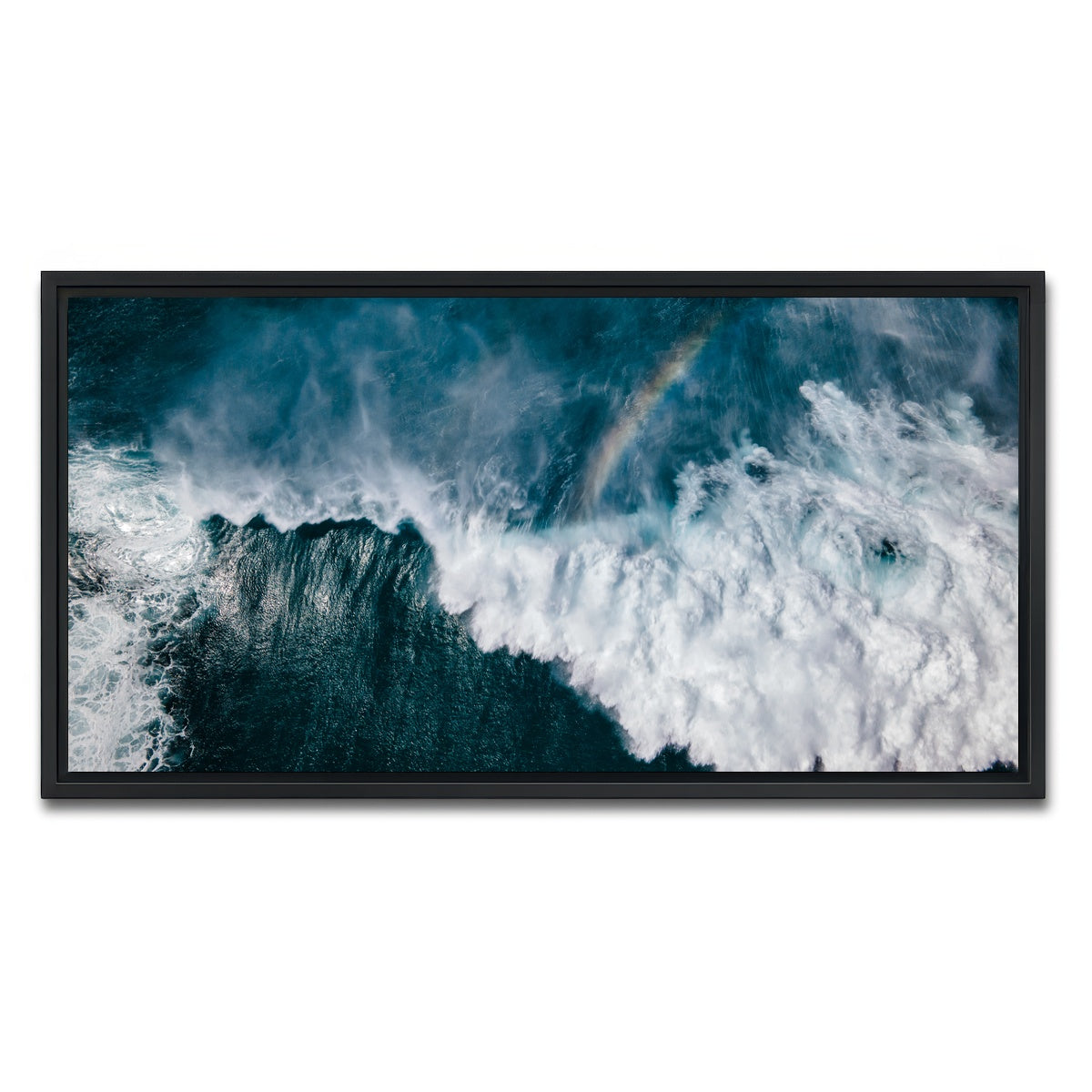 AUTO-MOCKUP WHITE | Above the Waves | 1 Piece | Black Framed Canvas | group=2x1