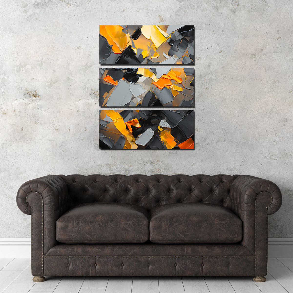 Abstract - Black Gold Shapes 18 Wall Art