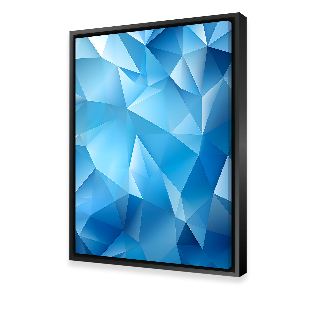 Abstract - Blue Shapes 2 Wall Art