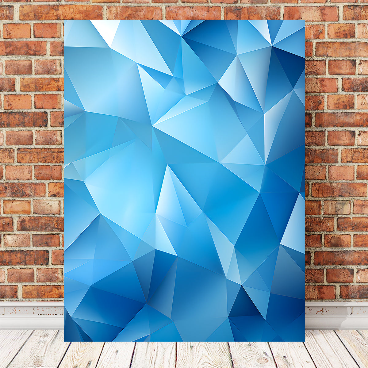 Abstract - Blue Shapes 2 Wall Art