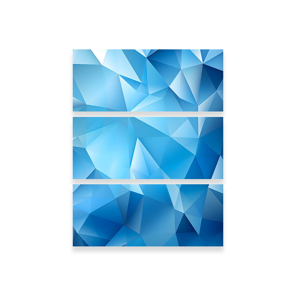 Abstract - Blue Shapes 2 Wall Art