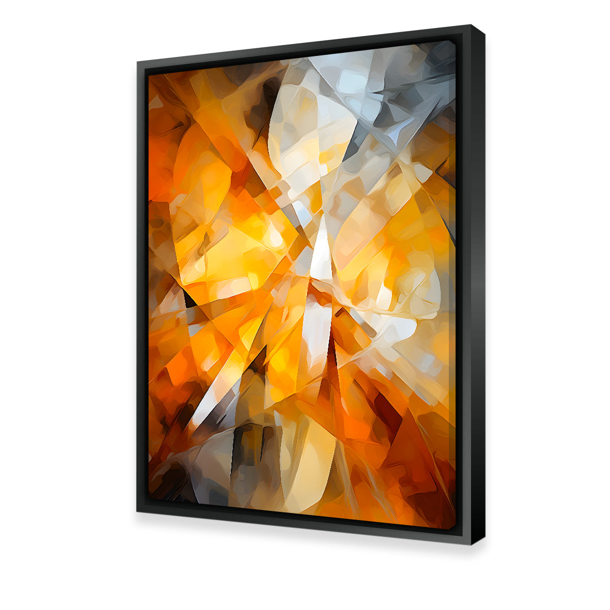 Abstract - Orange Shapes 2 Wall Art