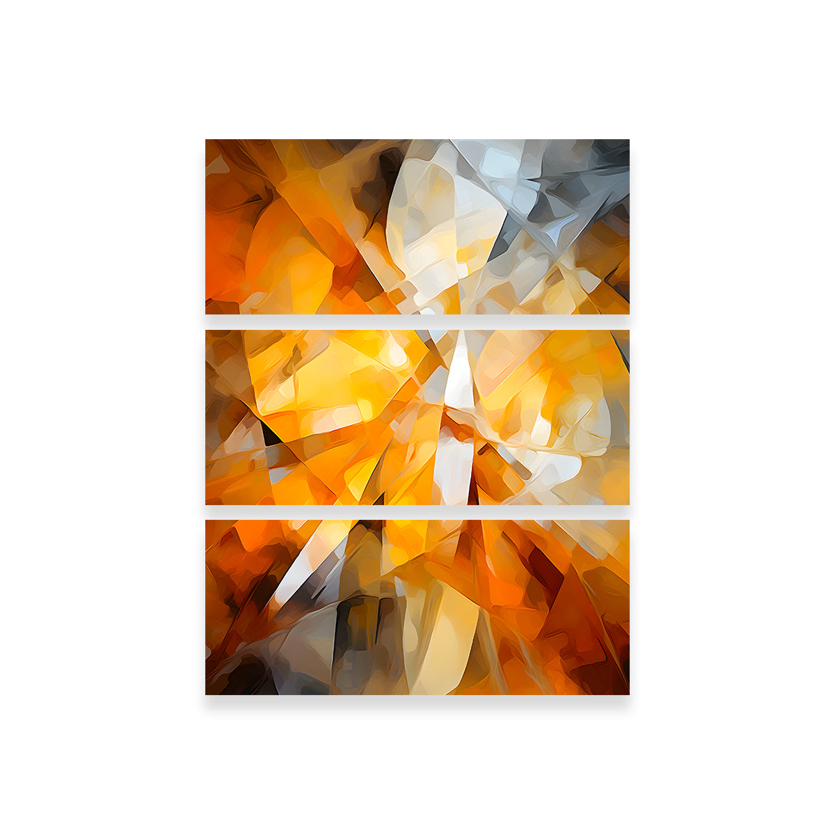 Abstract - Orange Shapes 2 Wall Art