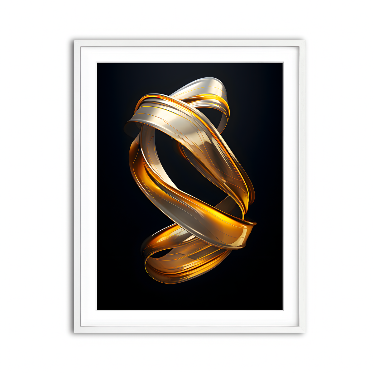 Framed Print 3x4 White