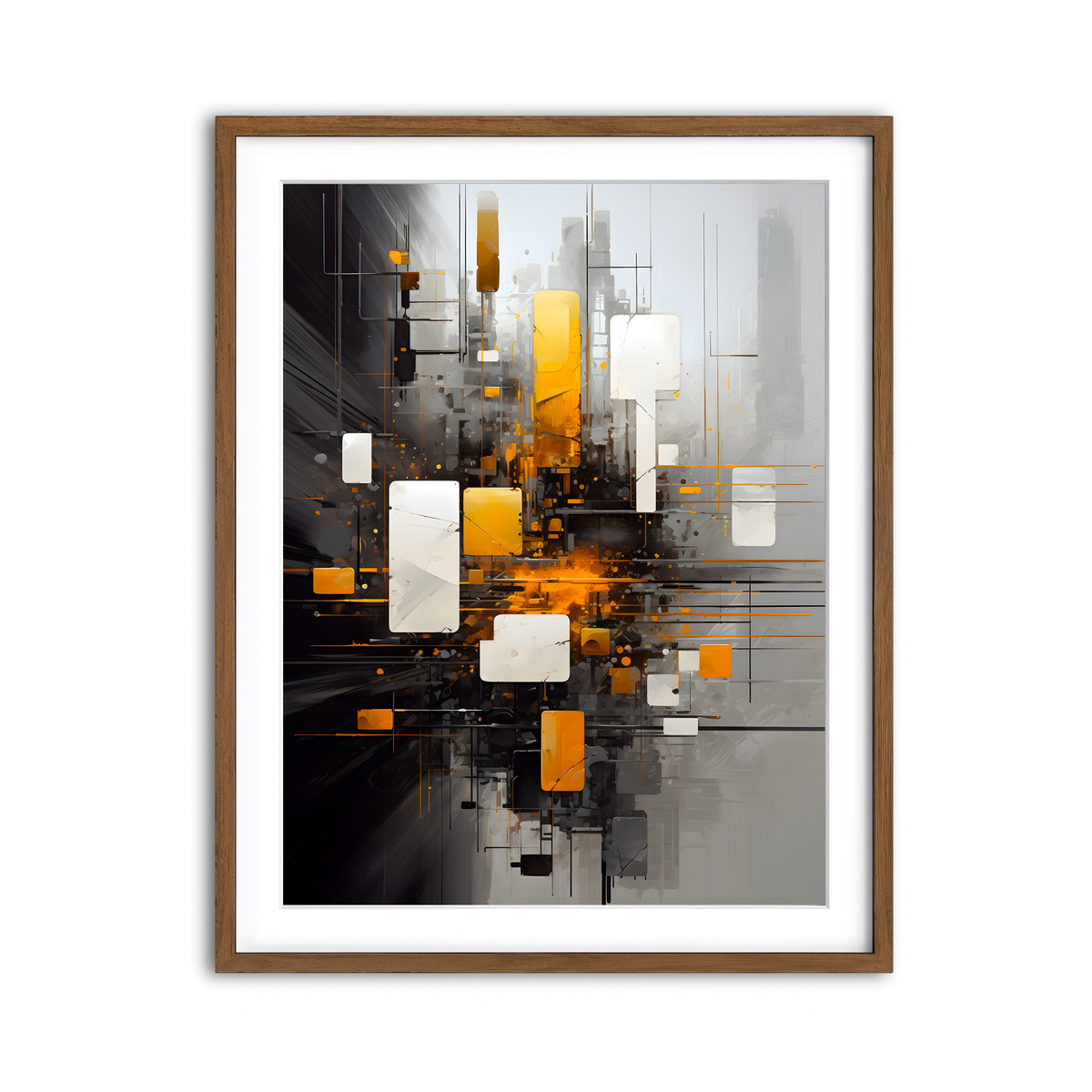 Framed Print 3x4 Walnut