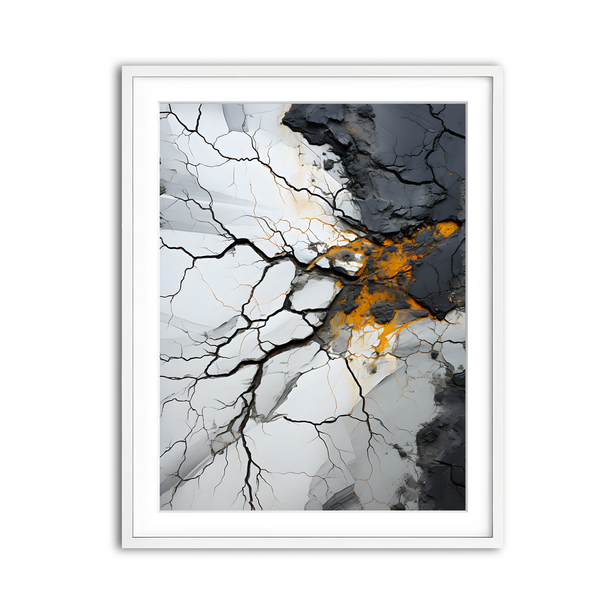 Framed Print 3x4 White