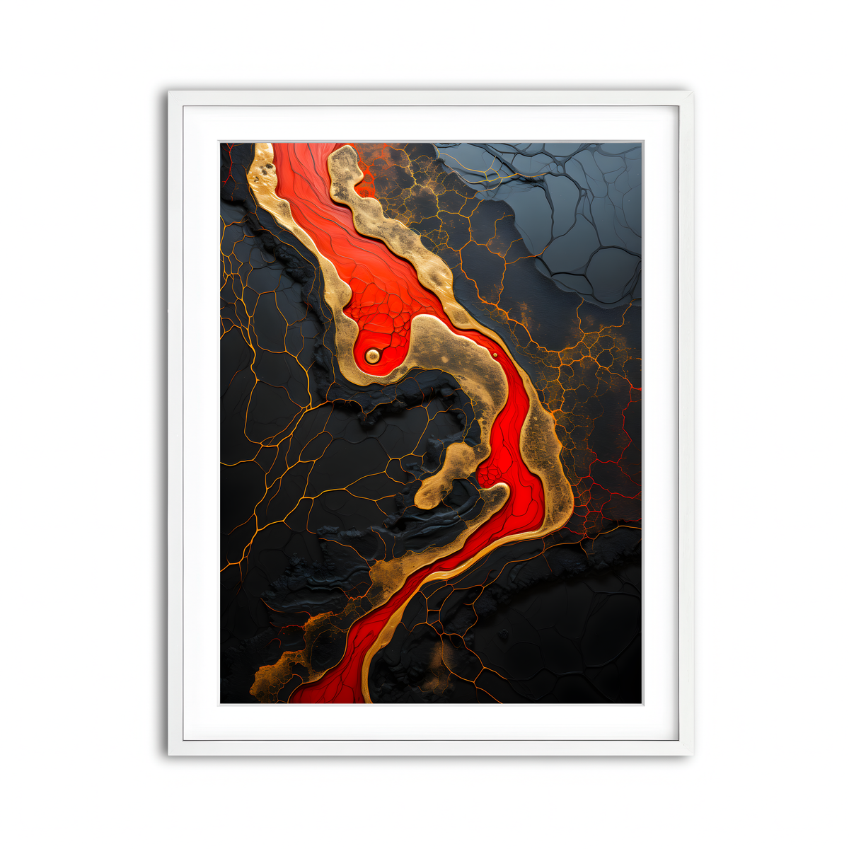 Framed Print 3x4 White