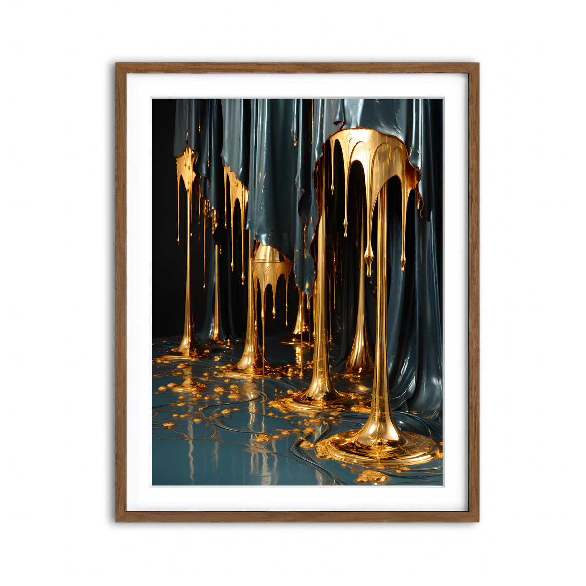 Framed Print 3x4 Walnut