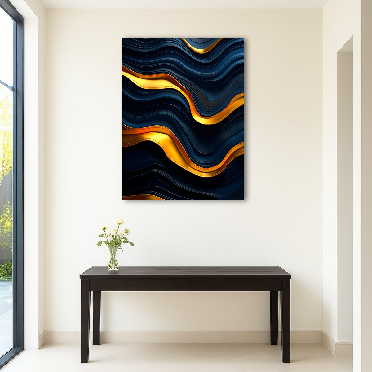 AUTO-MOCKUP ROOM | Abstract - Blue gold shapes 20