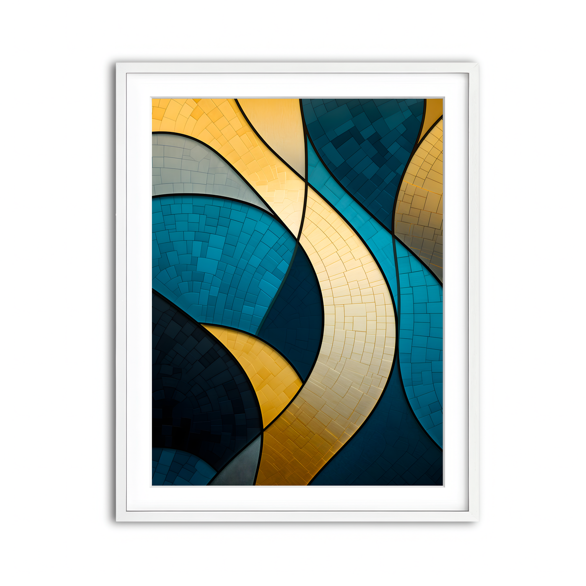 Framed Print 3x4 White