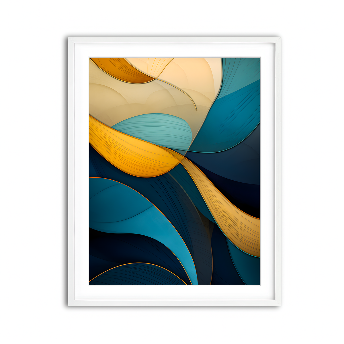 Framed Print 3x4 White