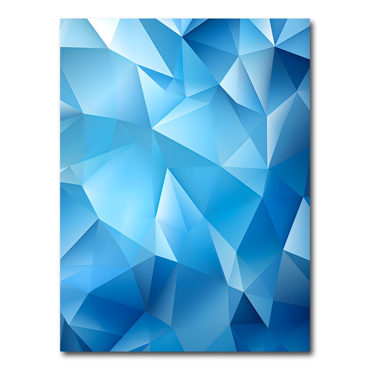 AUTO-MOCKUP WHITE | Abstract - Blue shapes 2 | 1 Piece | Gallery Wrap Canvas | group=3x4