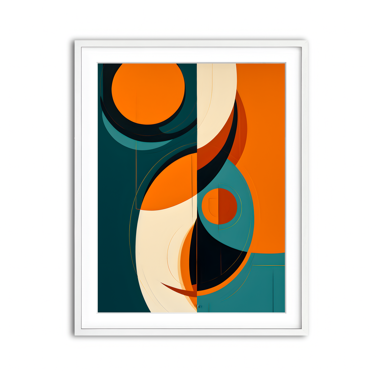 Framed Print 3x4 White