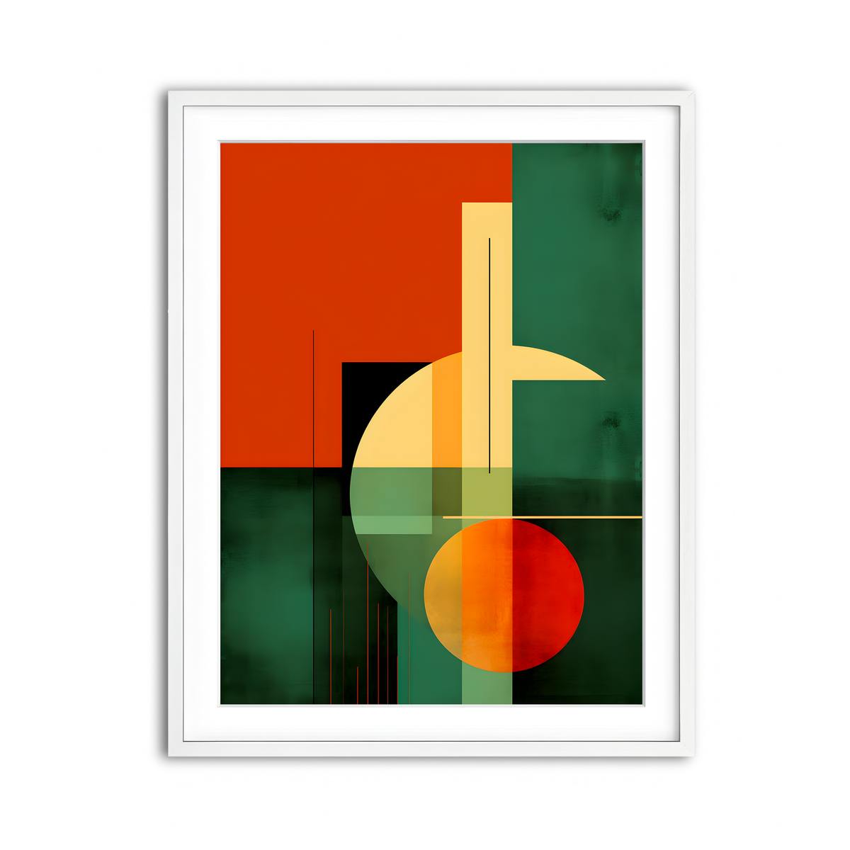Framed Print 3x4 White