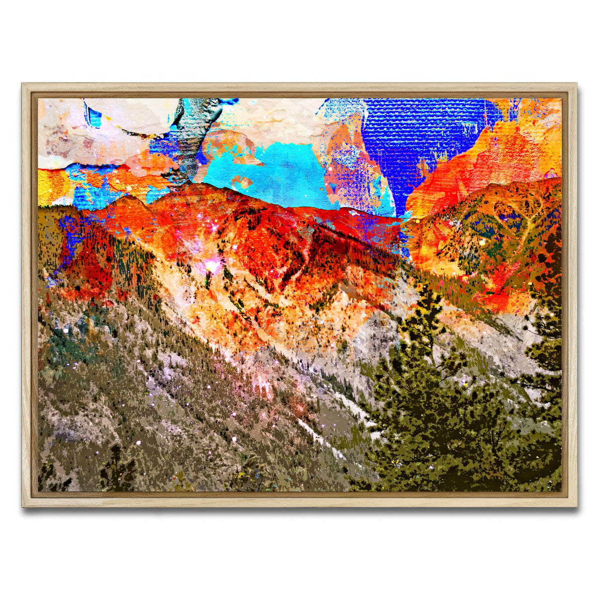 AUTO-MOCKUP WHITE | Abstract Antero | 1 Piece | Natural Framed Canvas | group=4x3