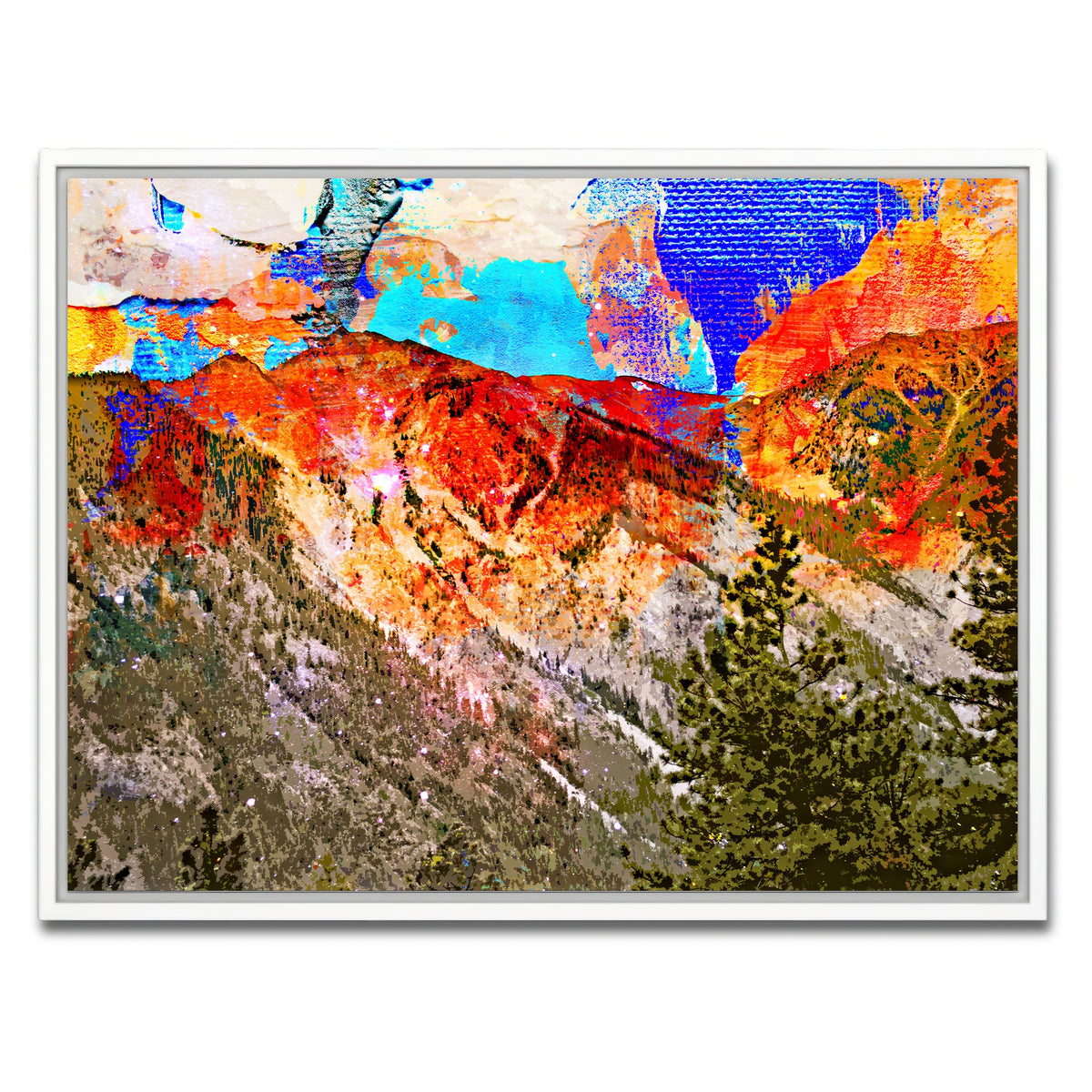 AUTO-MOCKUP WHITE | Abstract Antero | 1 Piece | White Framed Canvas | group=4x3