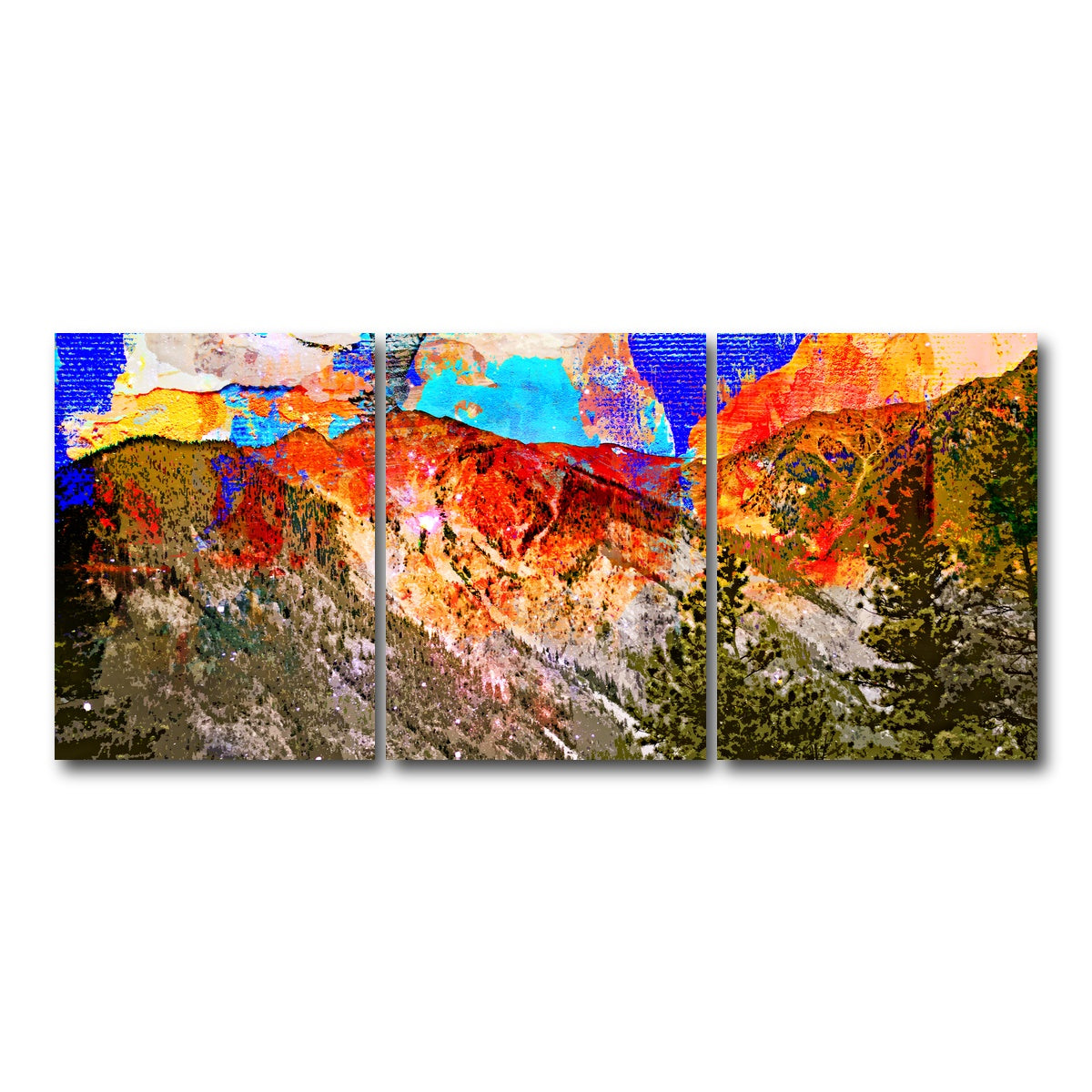 AUTO-MOCKUP WHITE | Abstract Antero | 3 Piece | Gallery Wrap Canvas | group=18x24