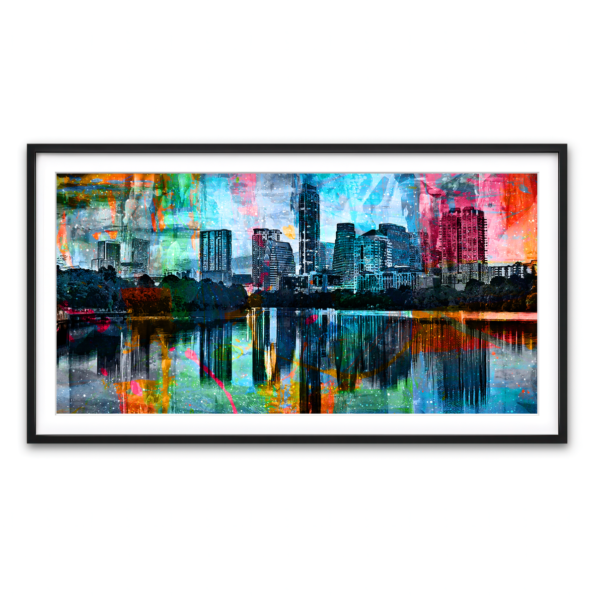 Framed Print 2x1 Black