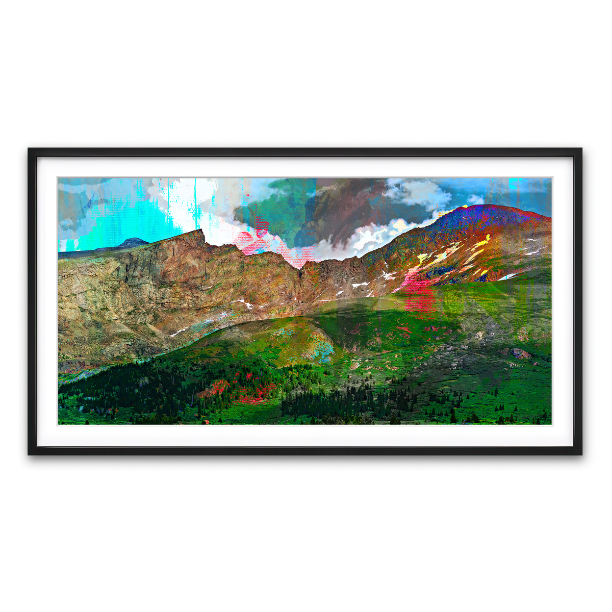 Framed Print 2x1 Black