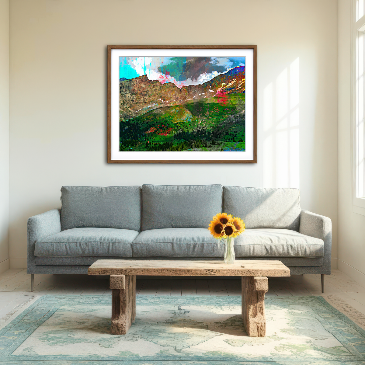 AUTO-MOCKUP ROOM | Abstract Bierstadt Wall Art