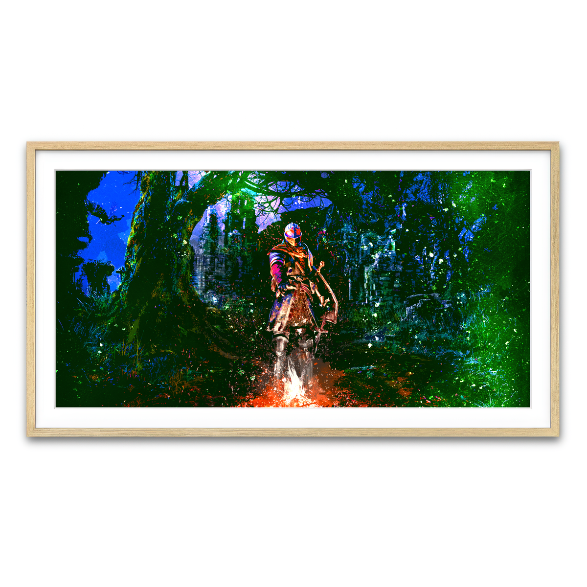 Framed Print 2x1 Natural