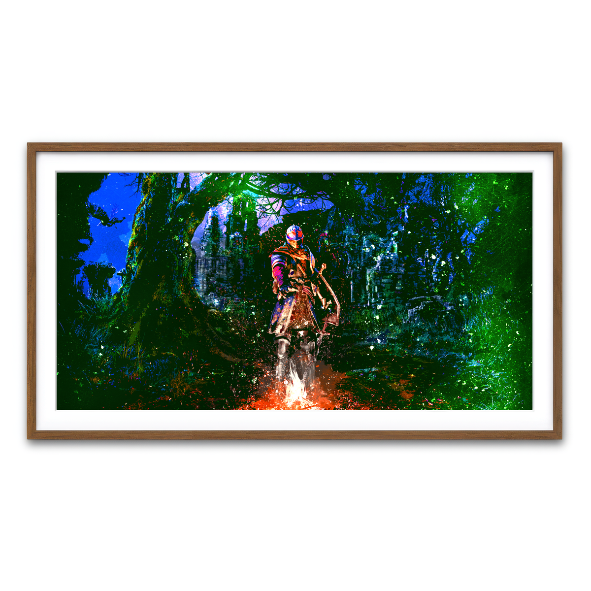 Framed Print 2x1 Walnut