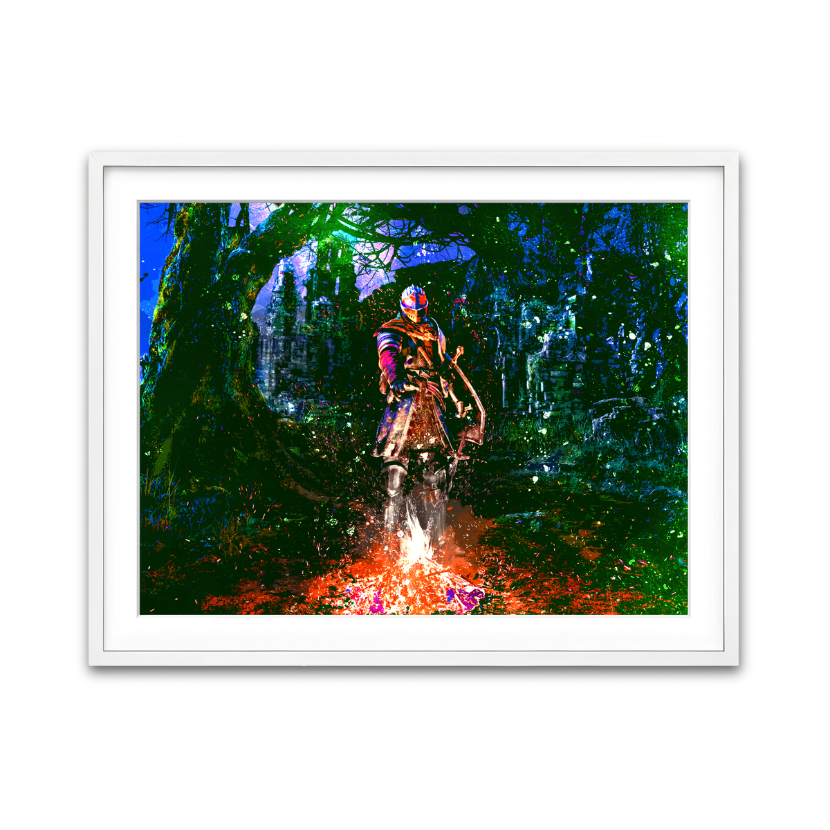 Framed Print 4x3 White