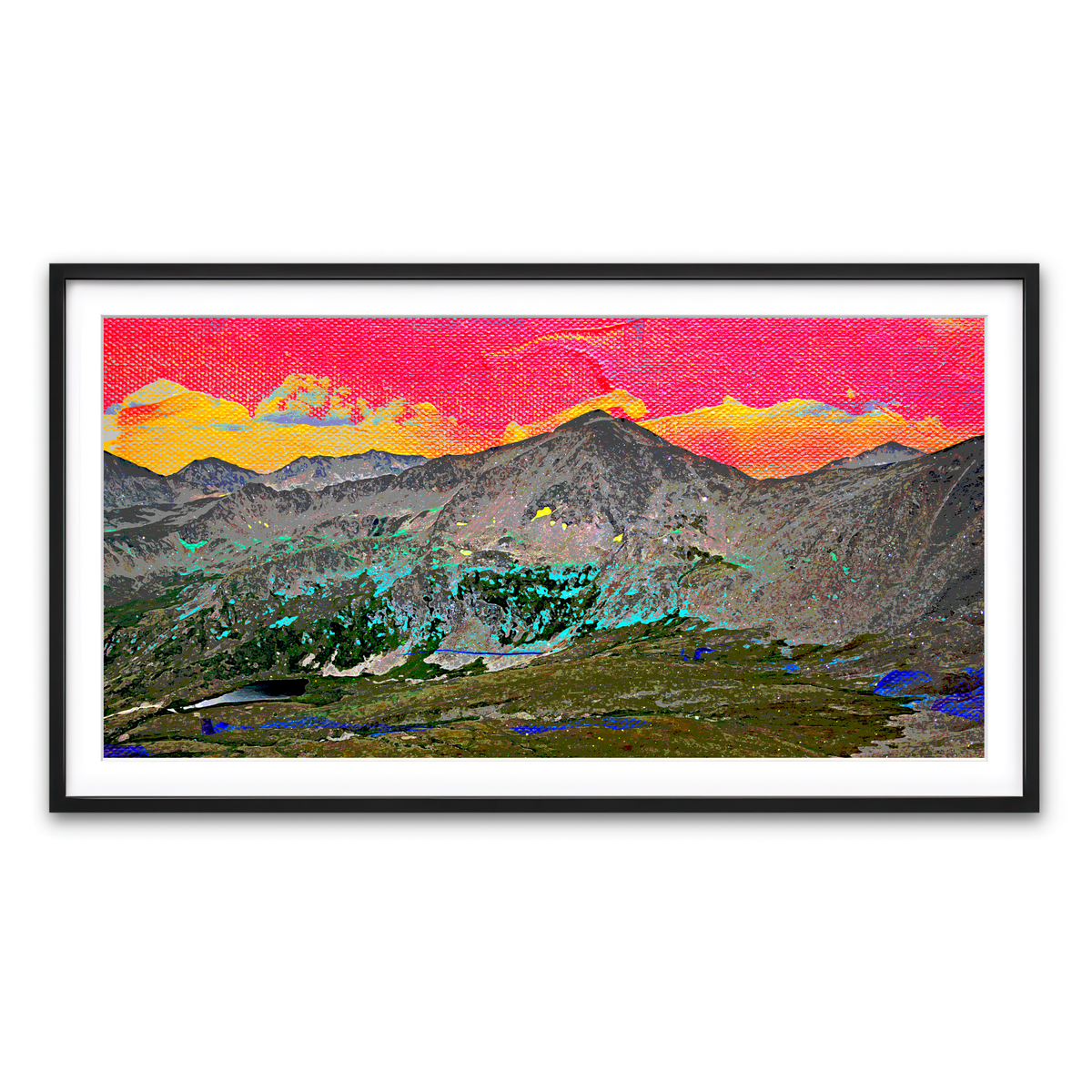 Framed Print 2x1 Black