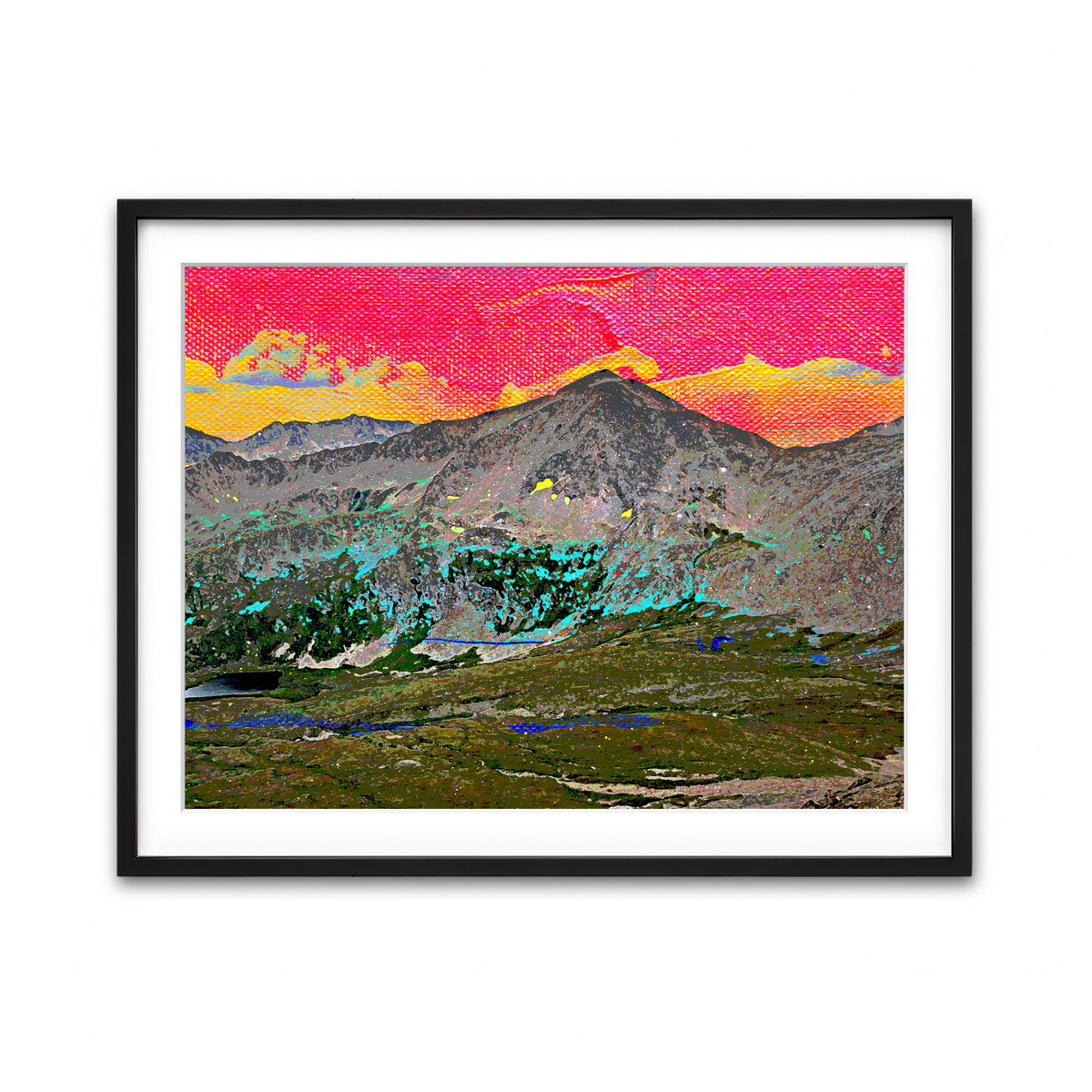 Framed Print 4x3 Black