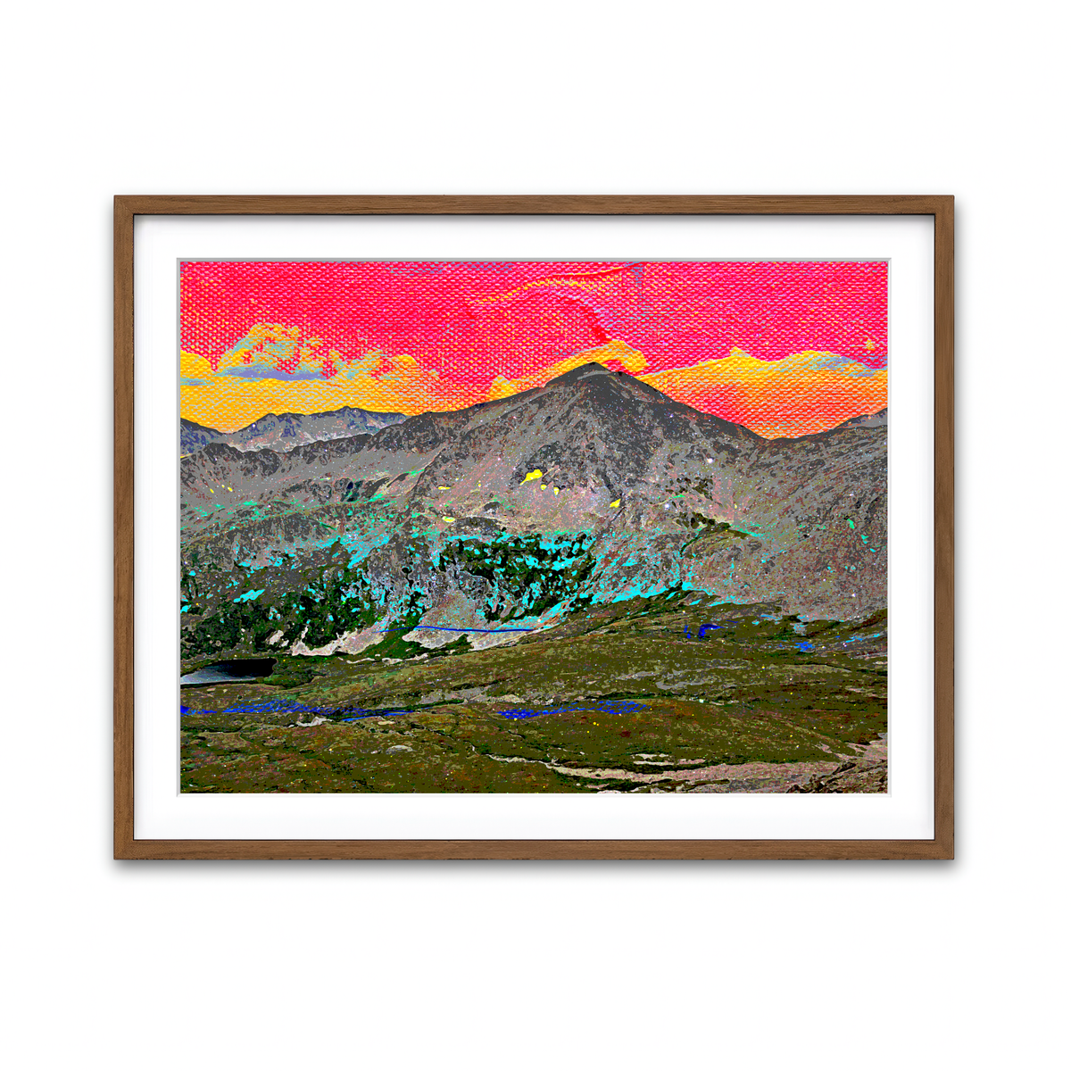 Framed Print 4x3 Walnut