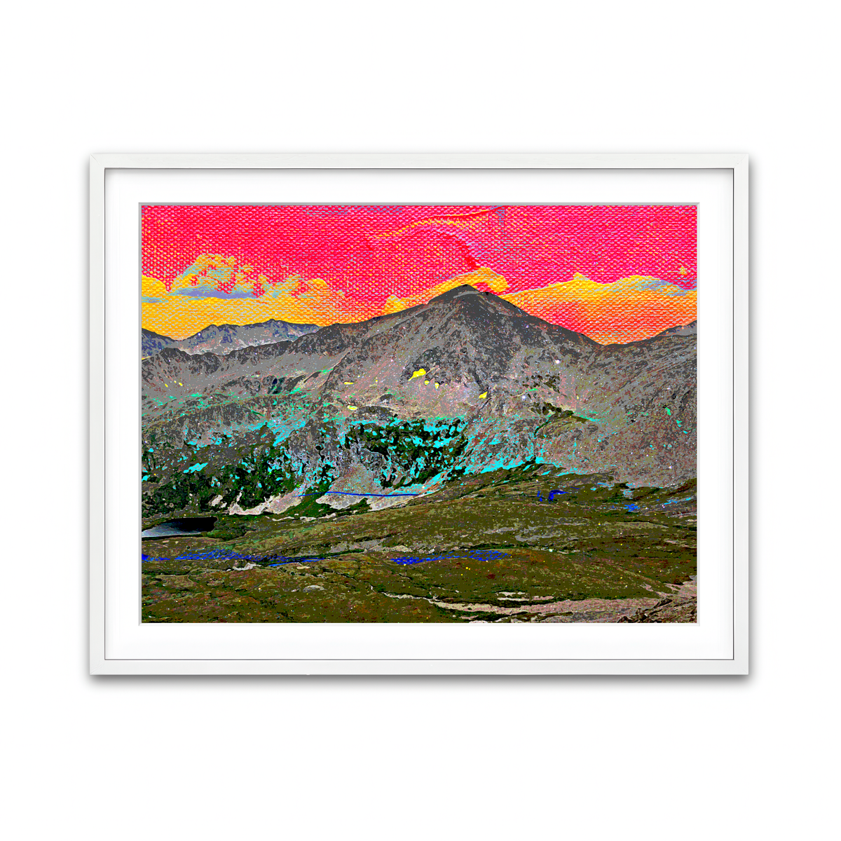 Framed Print 4x3 White