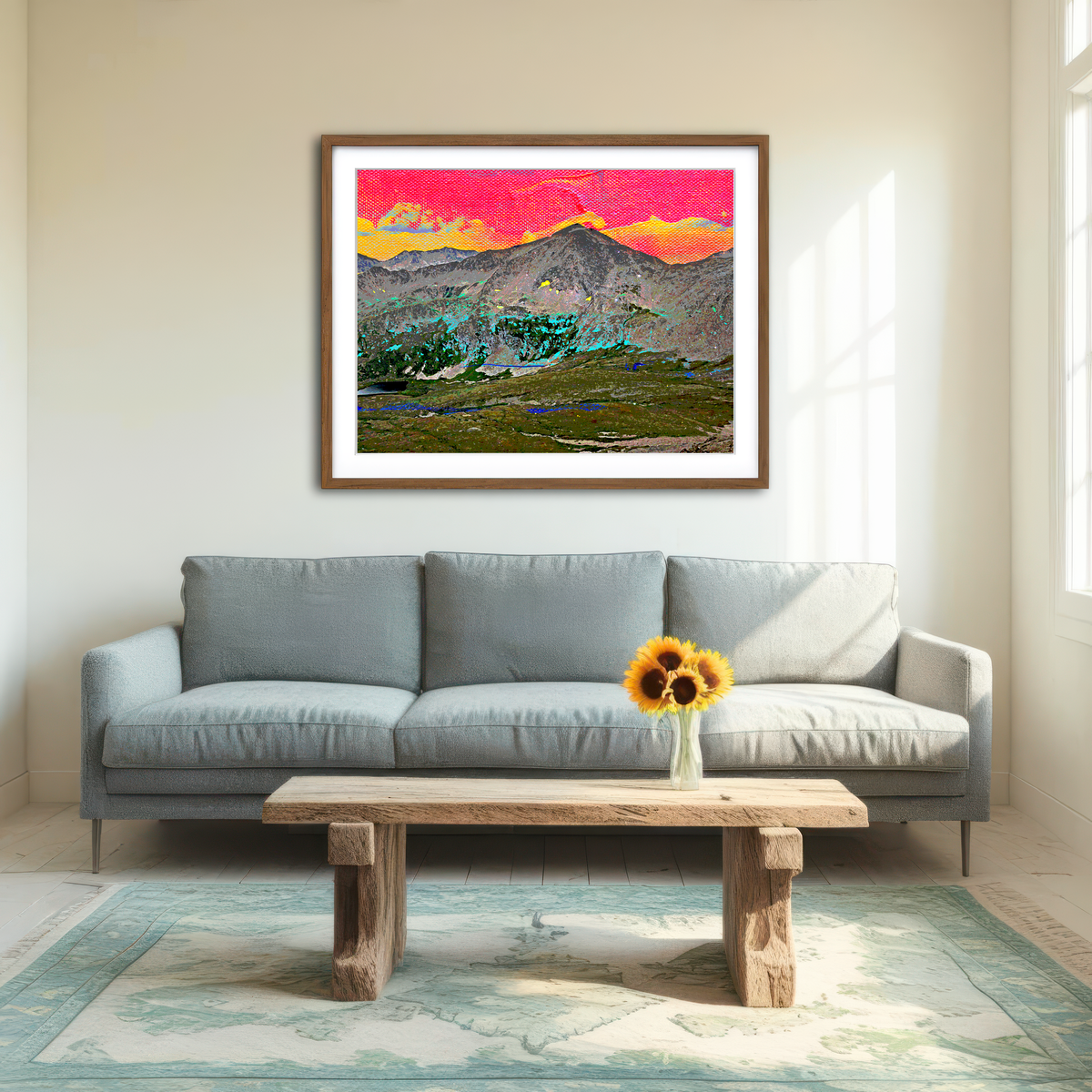 AUTO-MOCKUP ROOM | Abstract Democrat Wall Art