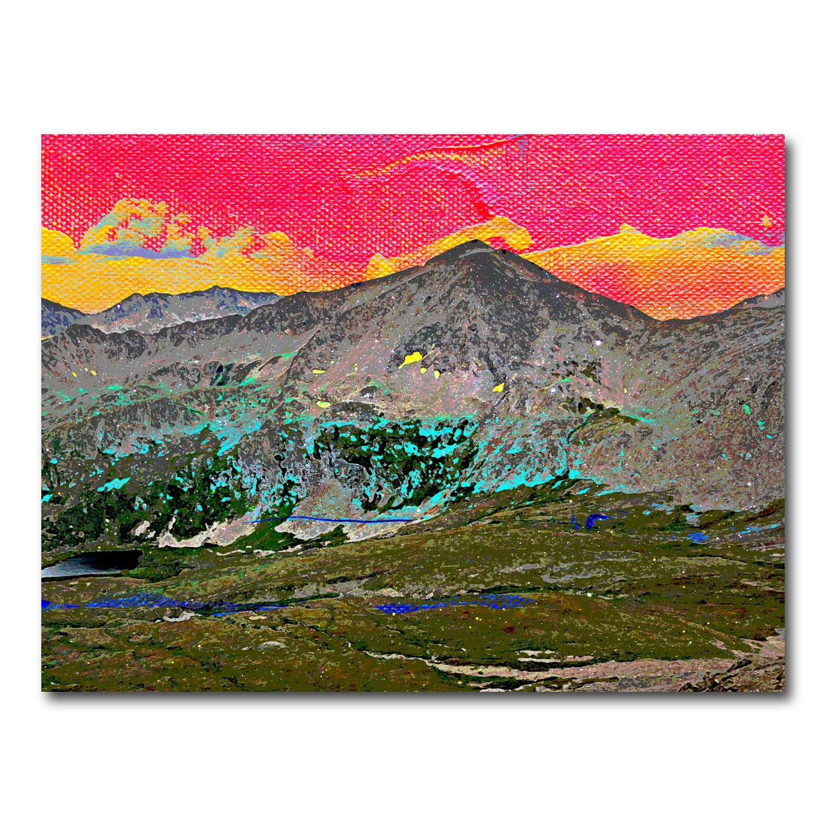 AUTO-MOCKUP WHITE | Abstract Democrat | 1 Piece | Gallery Wrap Canvas | group=4x3