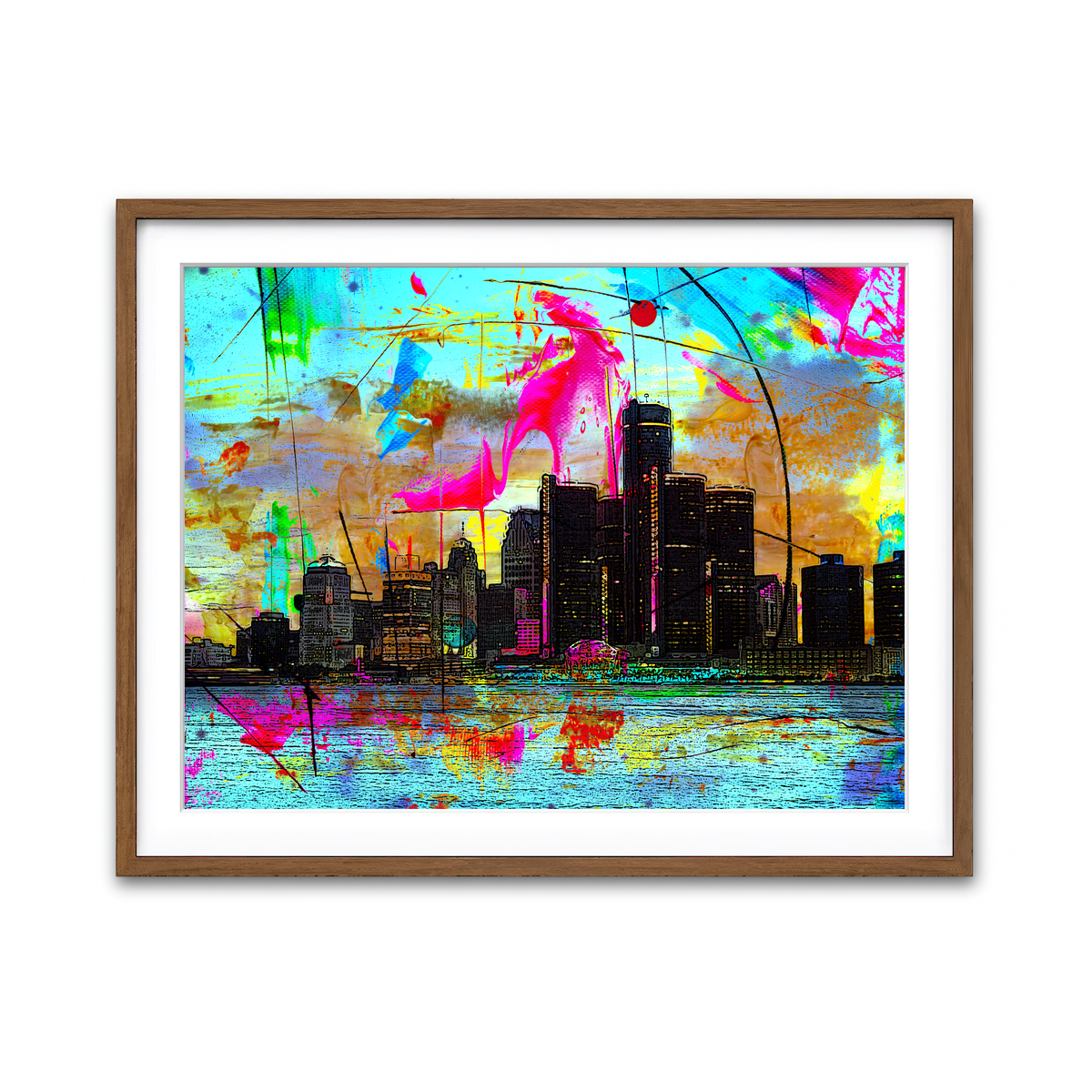 Framed Print 4x3 Walnut