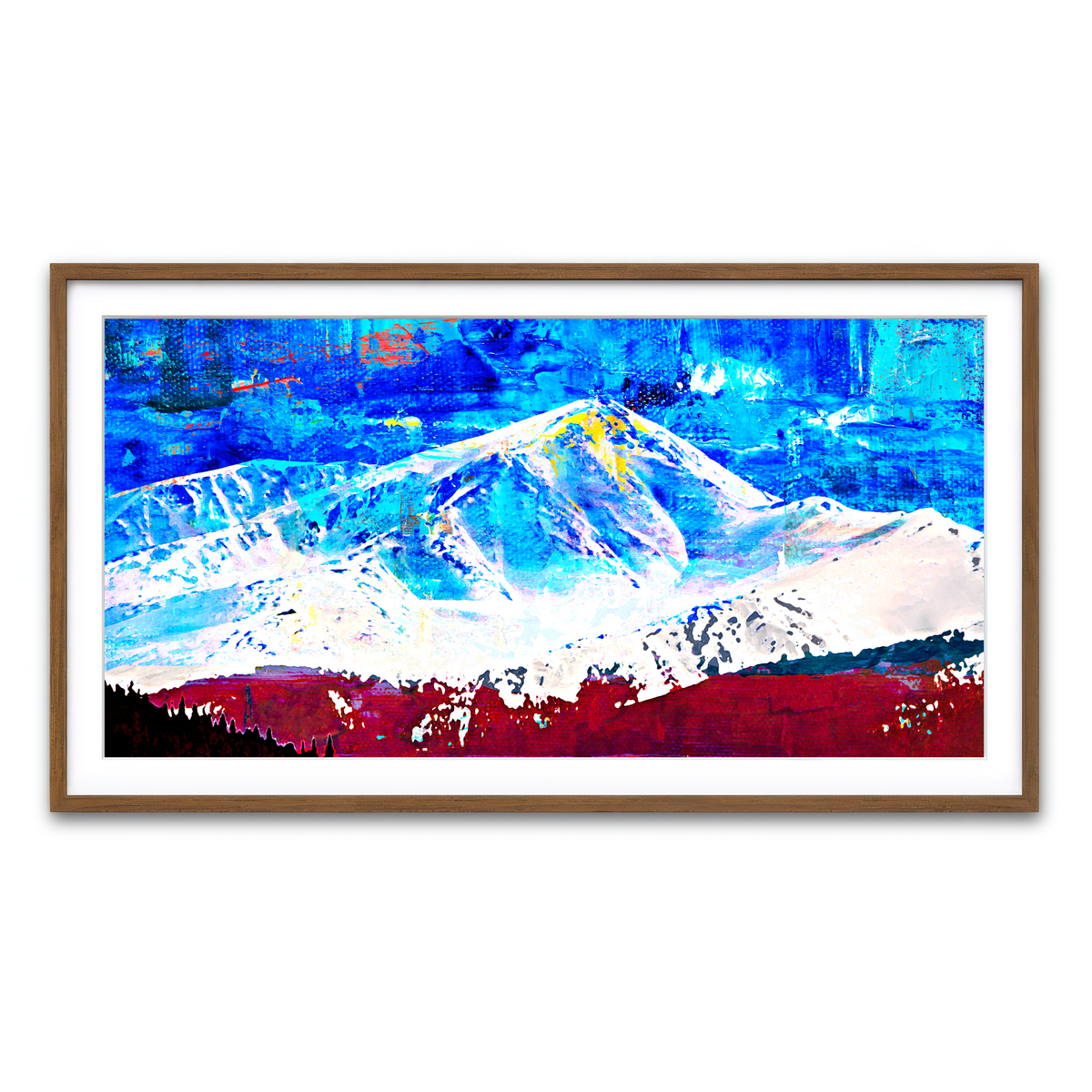 Framed Print 2x1 Walnut