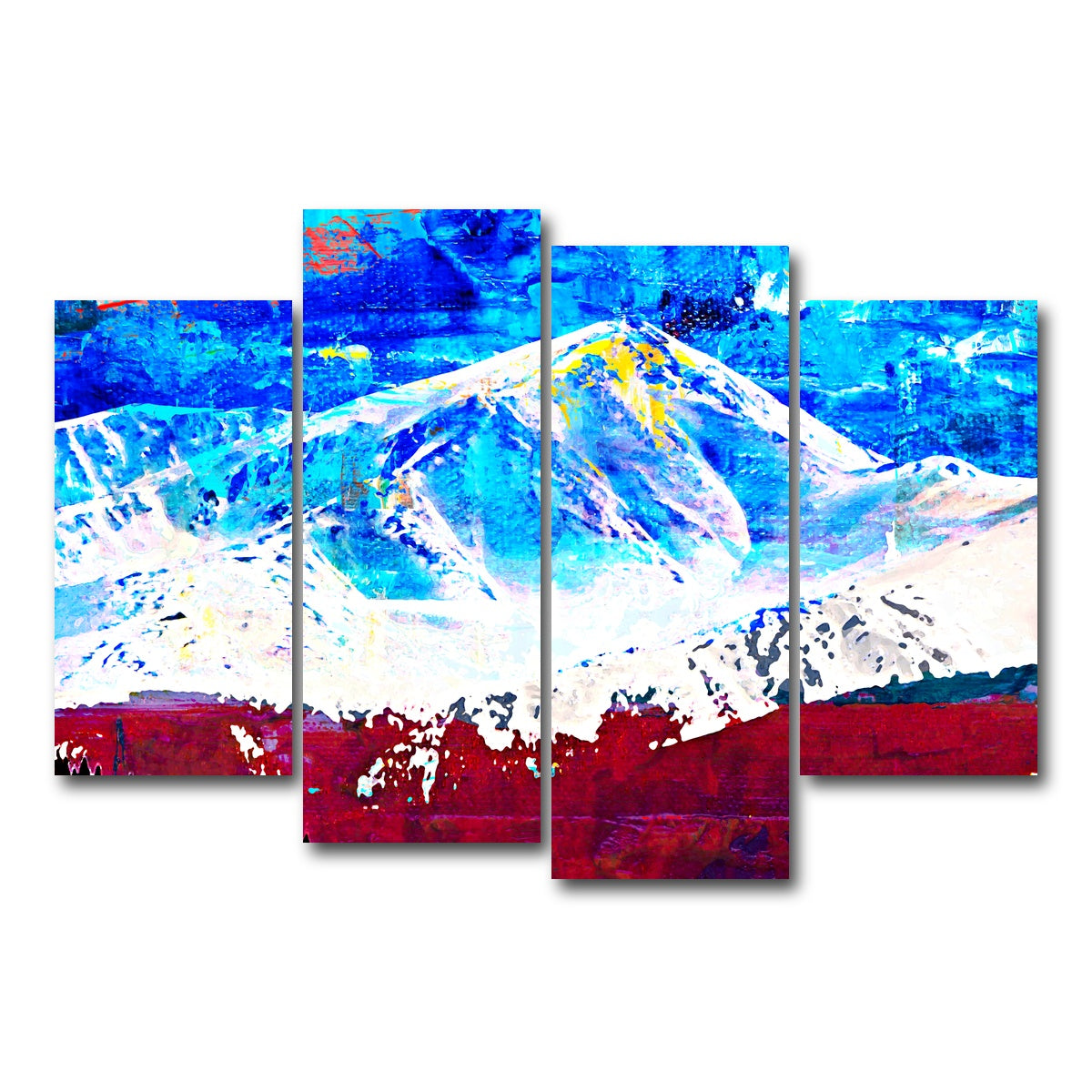 AUTO-MOCKUP WHITE | Abstract Elbert | 4 Piece | Gallery Wrap Canvas | group=4_short