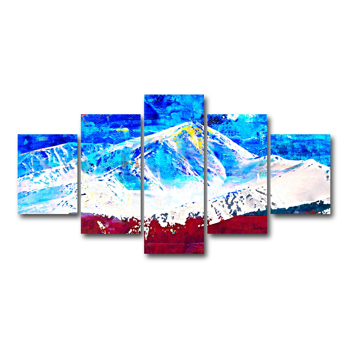 AUTO-MOCKUP WHITE | Abstract Elbert | 5 Piece | Gallery Wrap Canvas | group=5_short