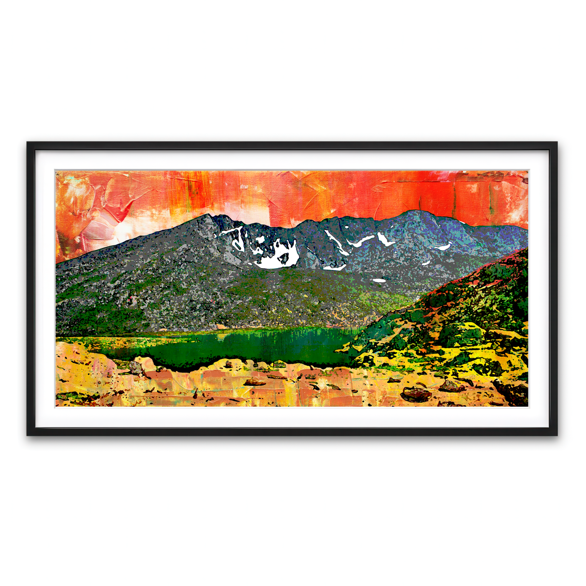 Framed Print 2x1 Black