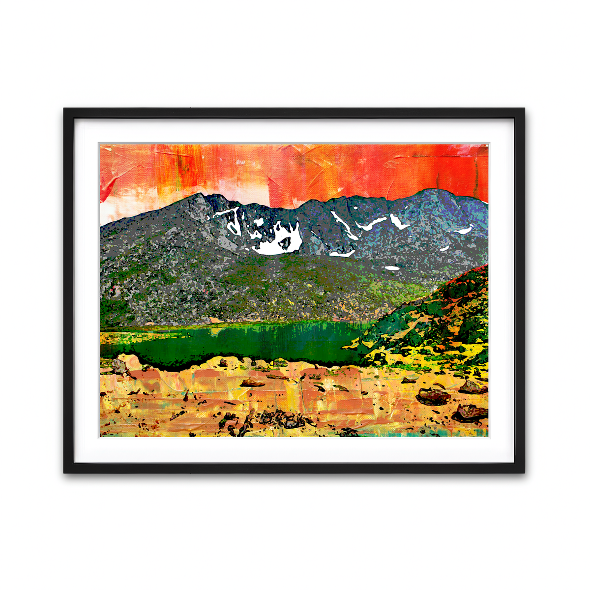 Framed Print 4x3 Black