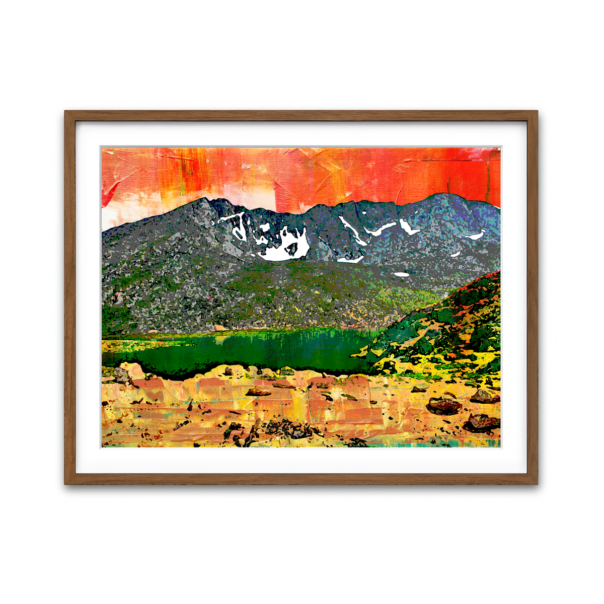 Framed Print 4x3 Walnut