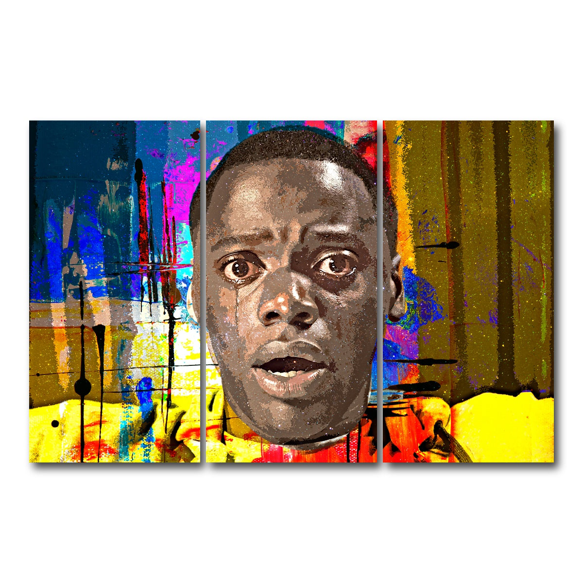 AUTO-MOCKUP WHITE | Abstract Get Out | 3 Piece | Gallery Wrap Canvas | group=12x24