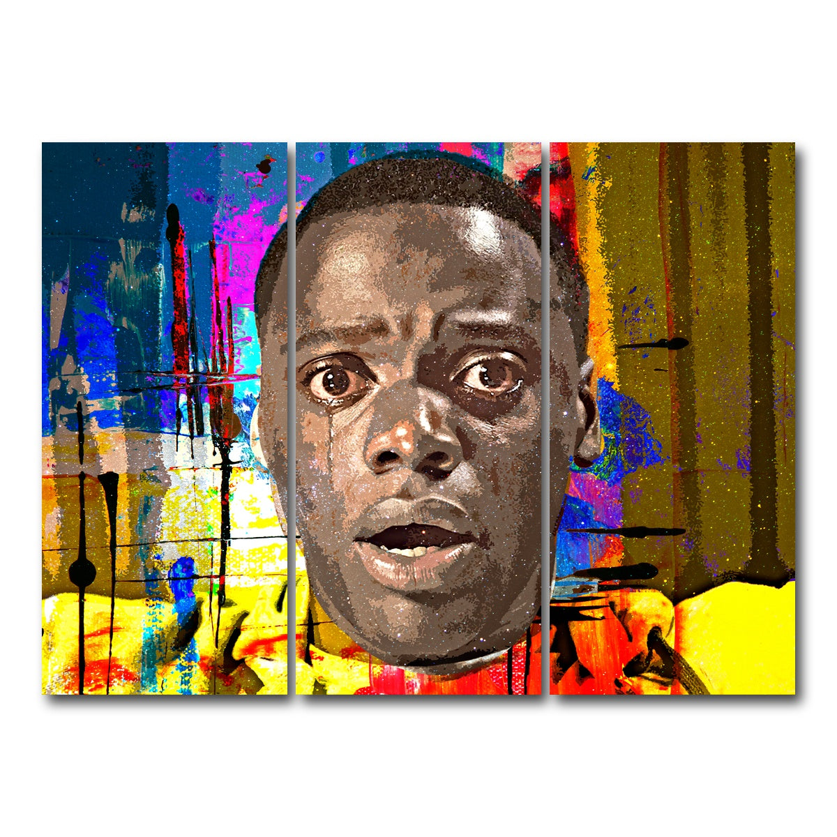 AUTO-MOCKUP WHITE | Abstract Get Out | 3 Piece | Gallery Wrap Canvas | group=8x18