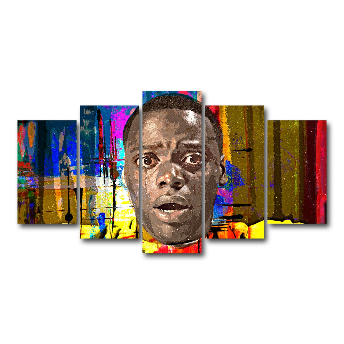 AUTO-MOCKUP WHITE | Abstract Get Out | 5 Piece | Gallery Wrap Canvas | group=5_normal