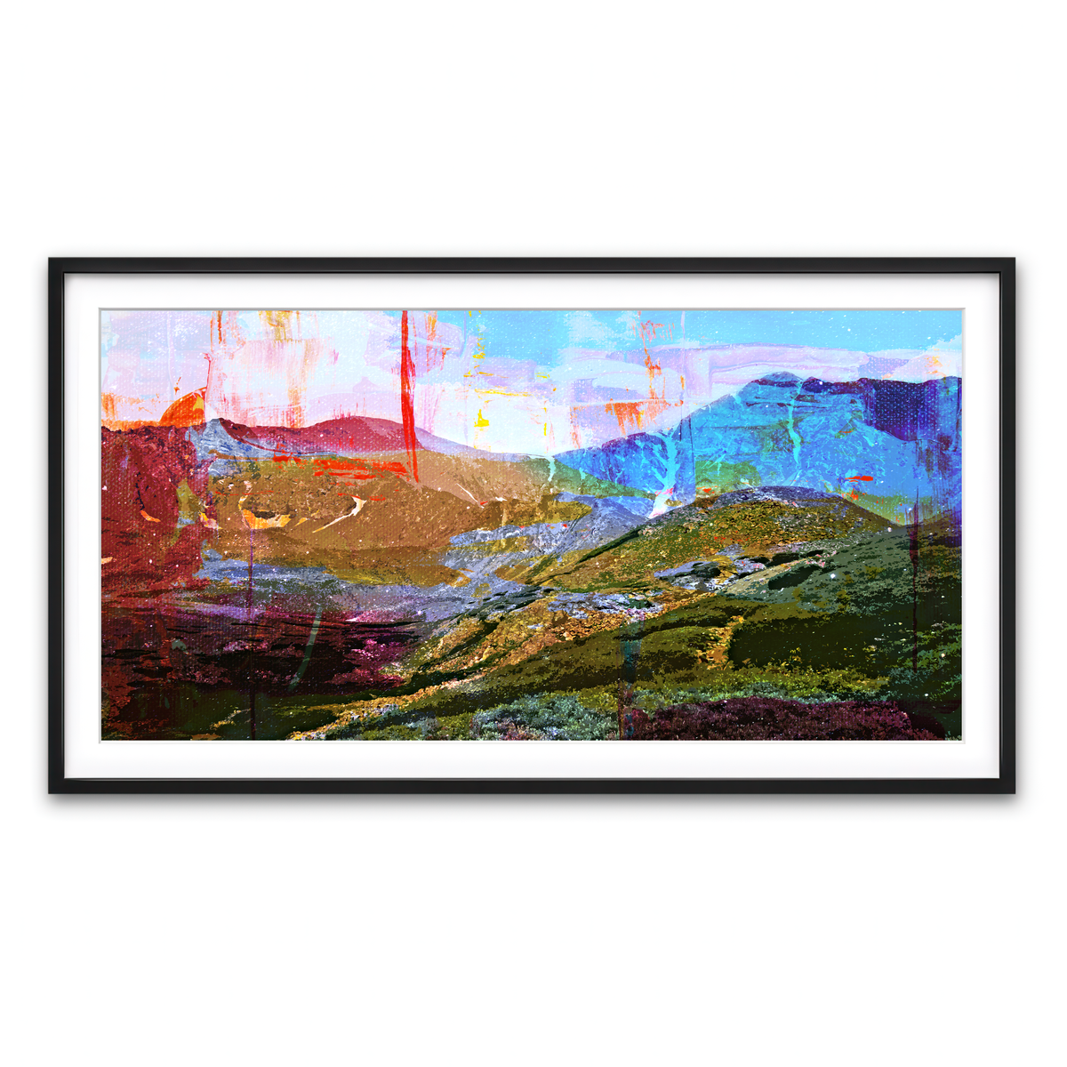 Framed Print 2x1 Black