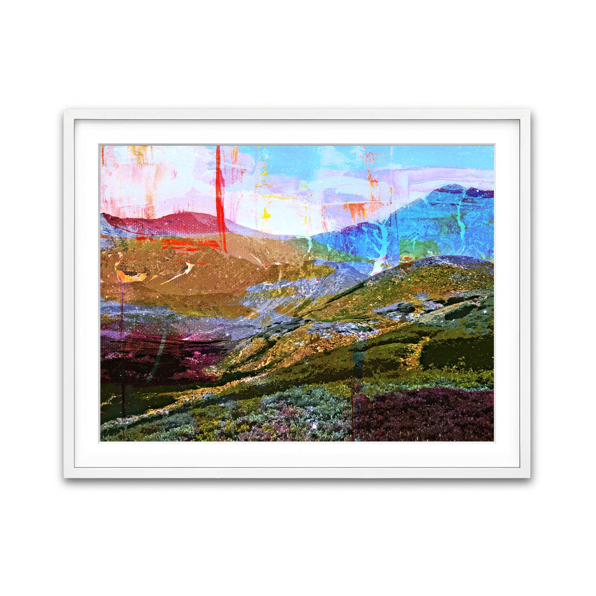 Framed Print 4x3 White