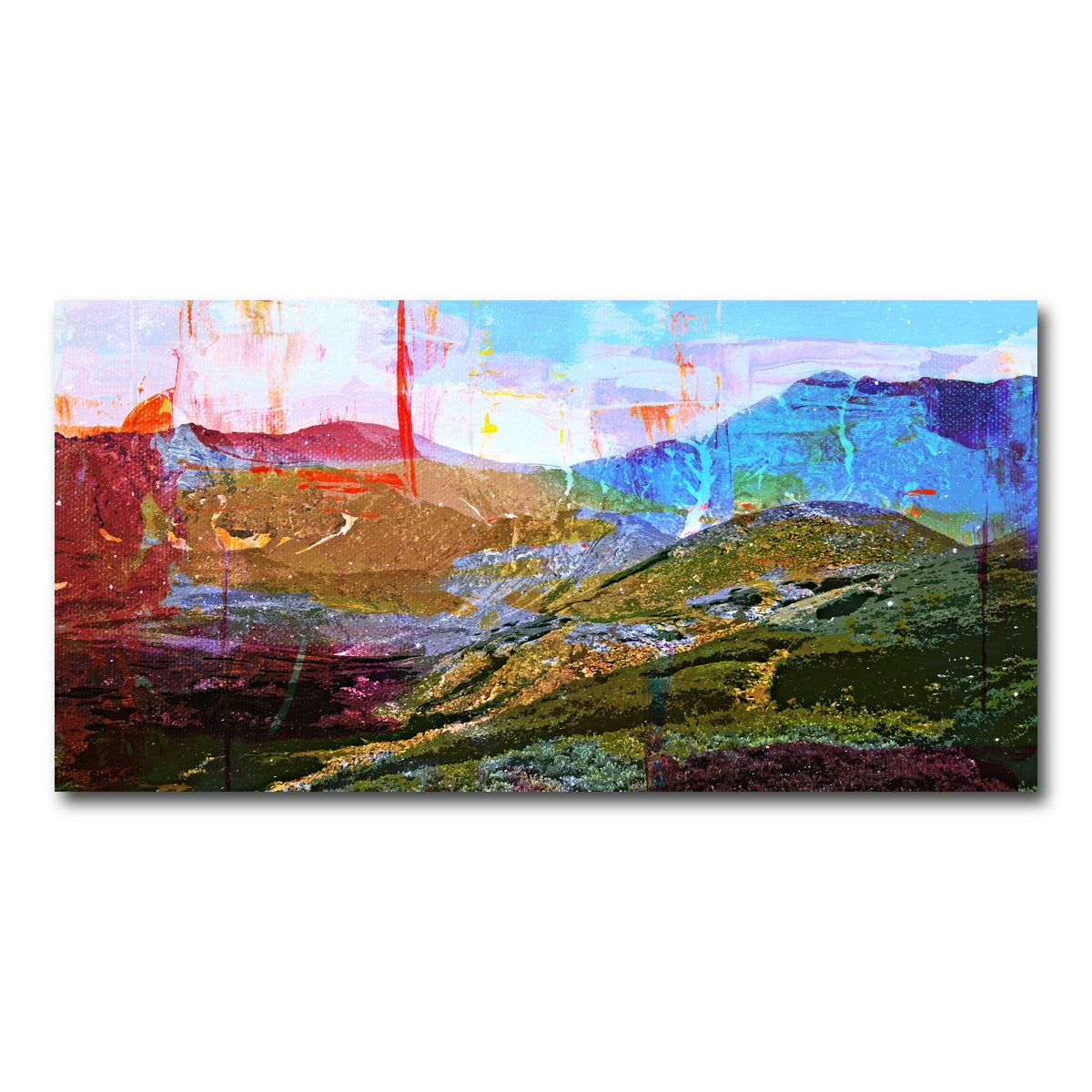 AUTO-MOCKUP WHITE | Abstract Grays & Torreys | 1 Piece | Gallery Wrap Canvas | group=2x1