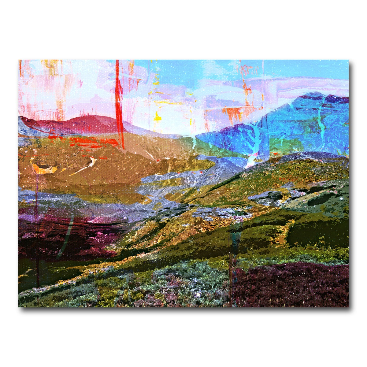 AUTO-MOCKUP WHITE | Abstract Grays & Torreys | 1 Piece | Gallery Wrap Canvas | group=4x3