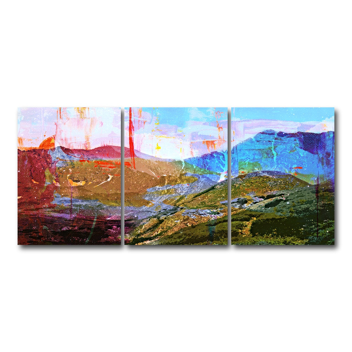 AUTO-MOCKUP WHITE | Abstract Grays & Torreys | 3 Piece | Gallery Wrap Canvas | group=18x24