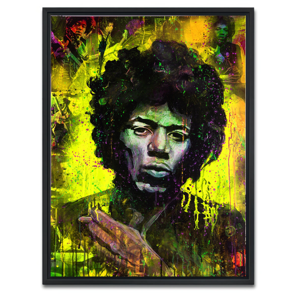 AUTO-MOCKUP WHITE | Abstract HENDRIX | 1 Piece | Black Framed Canvas | group=3x4