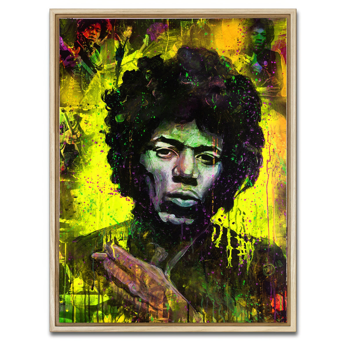 AUTO-MOCKUP WHITE | Abstract HENDRIX | 1 Piece | Natural Framed Canvas | group=3x4